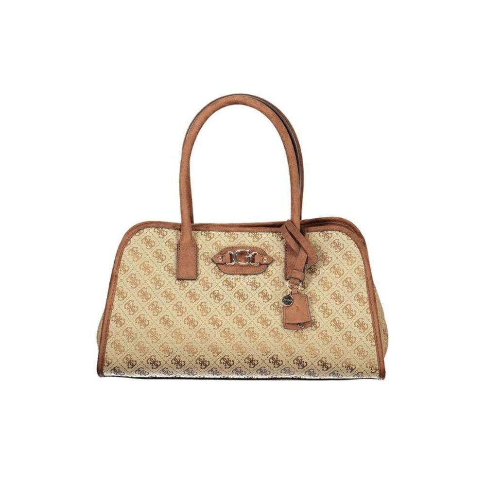 Guess Jeans Beige Polyester Women's Handbag